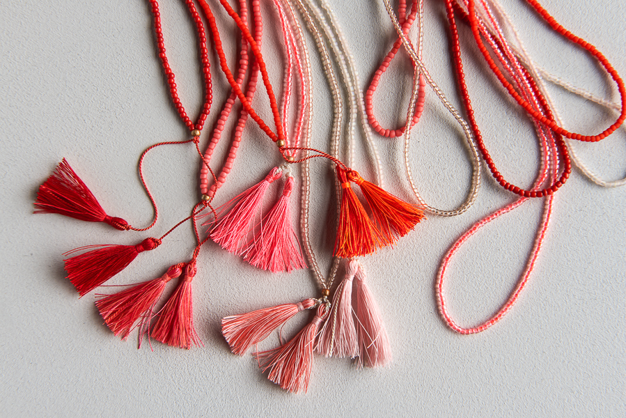 Beads + Tassels Necklaces for Valentine’s Day | Purl Soho
