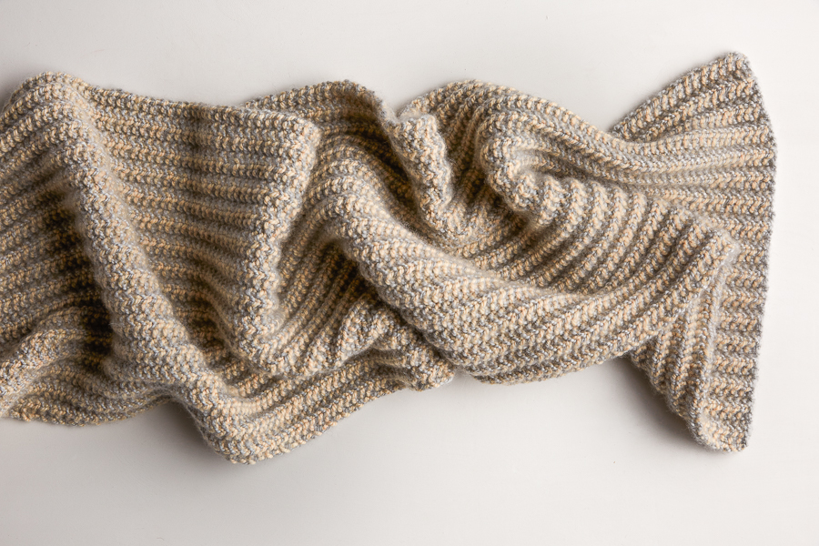 Two-Tone Mistake Rib Scarf | Purl Soho