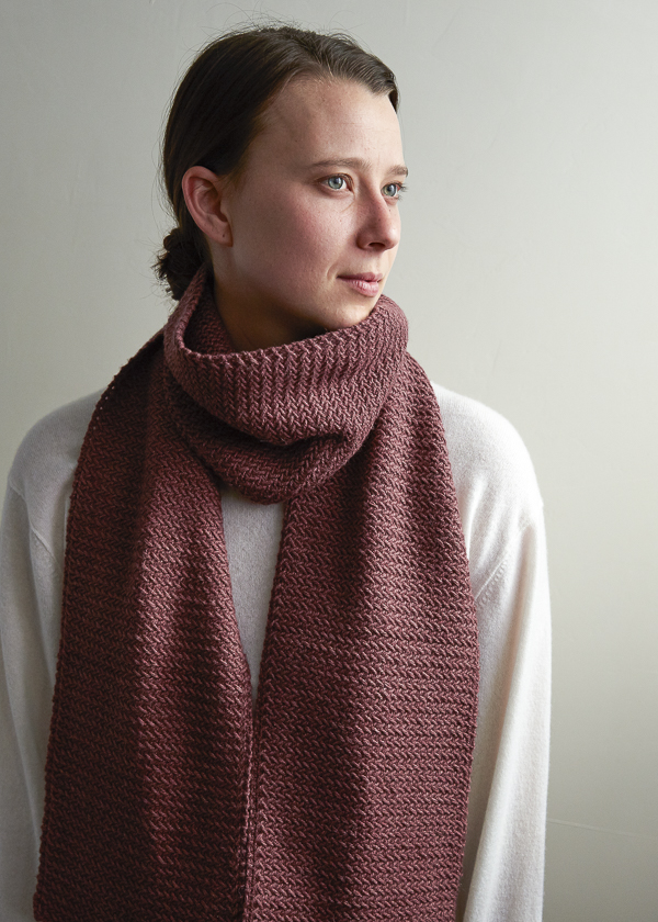 Mini Herringbone Scarf in Understory | Purl Soho