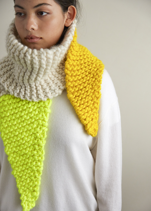 Color Tipped Scarf in Gentle Giant | Purl Soho