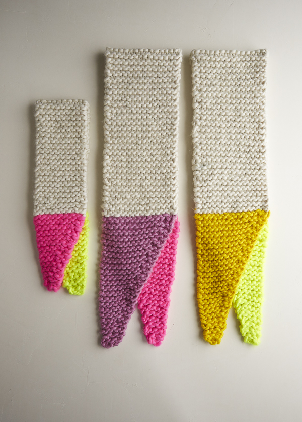 Color Tipped Scarf in Gentle Giant | Purl Soho