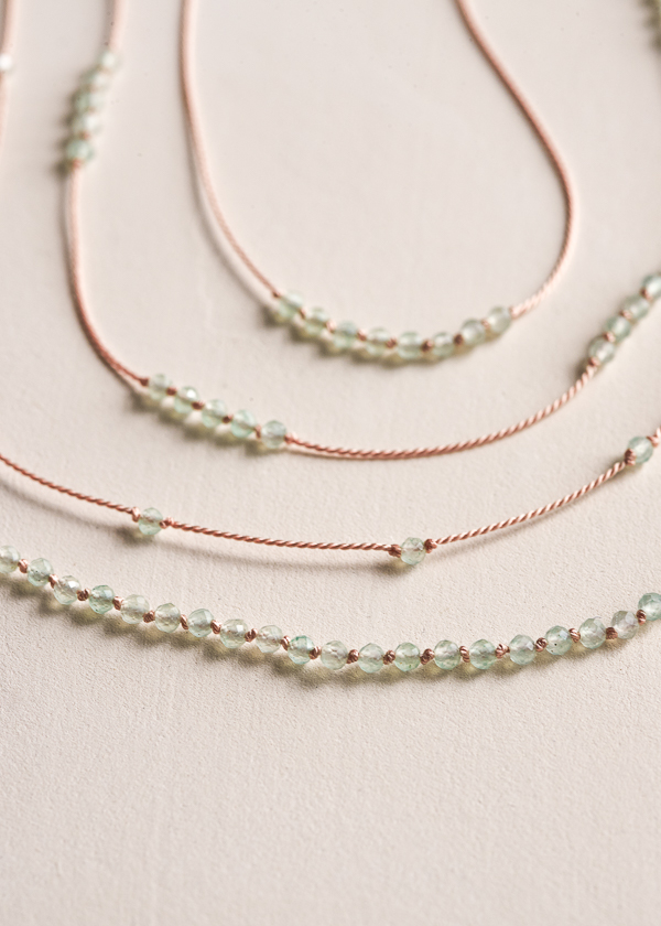 Gemstones + Knots Necklaces | Purl Soho