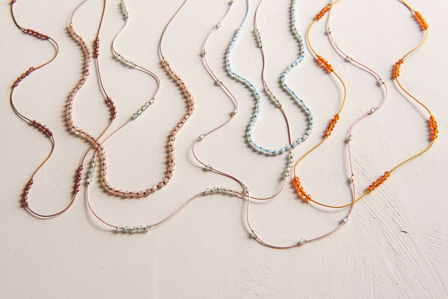 Gemstones + Knots Necklaces | Purl Soho