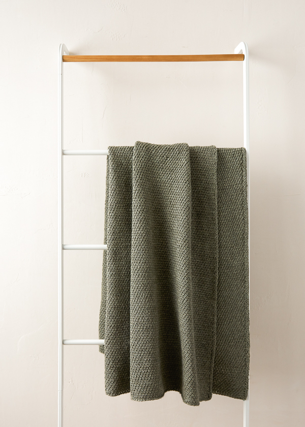Diagonal Slip Stitch Blanket | Purl Soho