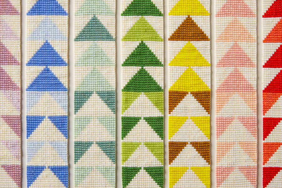 Flying Geese Beaded Cuff | Purl Soho