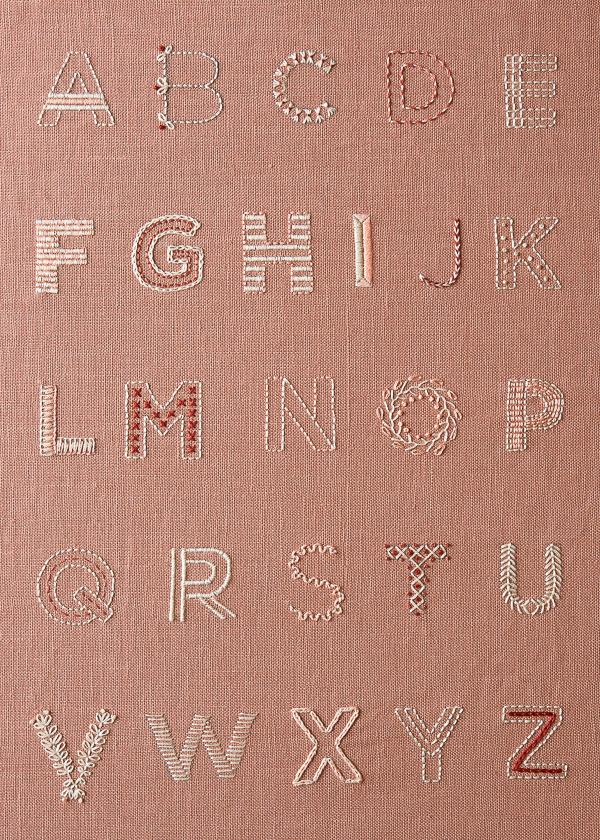 Alphabet Sampler in New Colors | Purl Soho