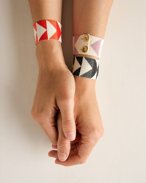 Flying Geese Beaded Cuff | Purl Soho
