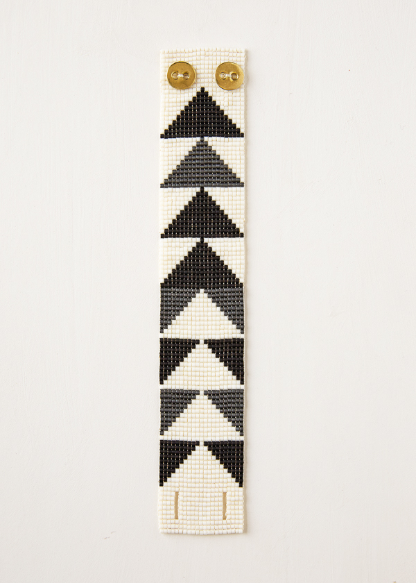 Flying Geese Beaded Cuff | Purl Soho
