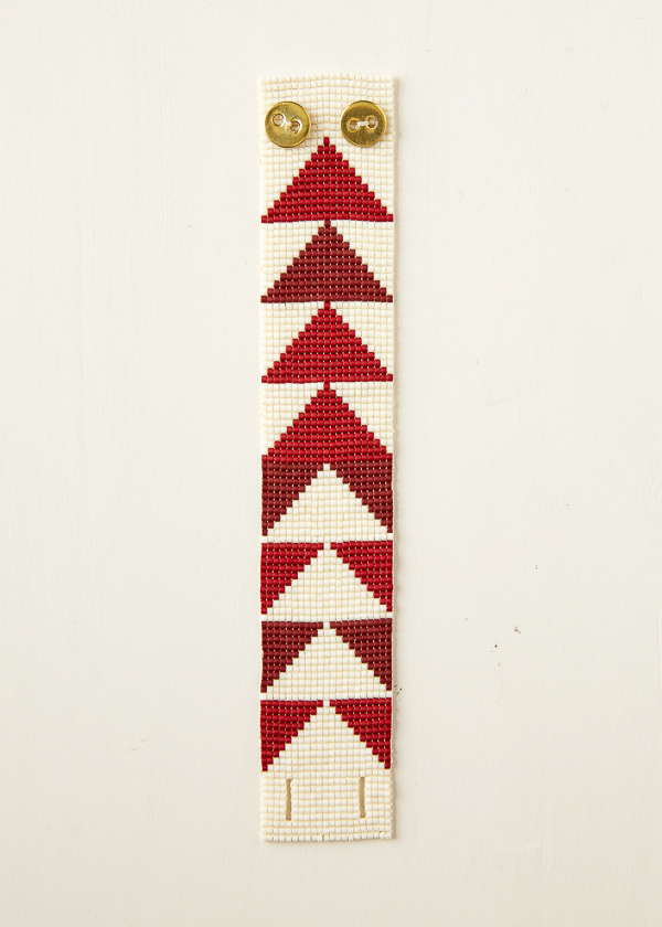 Flying Geese Beaded Cuff | Purl Soho