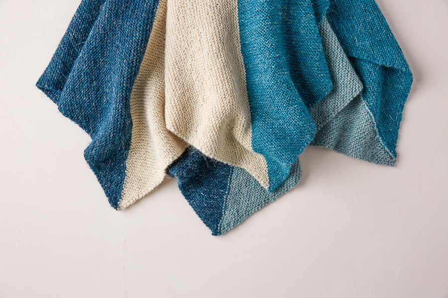 Knit Four Points Baby Blanket in New Colors | Purl Soho