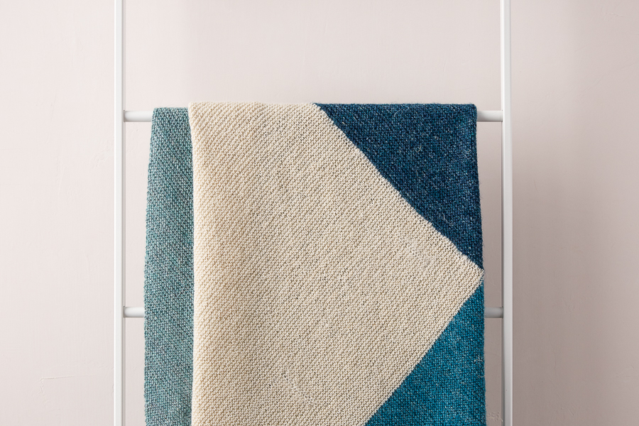 Knit Four Points Baby Blanket in New Colors | Purl Soho