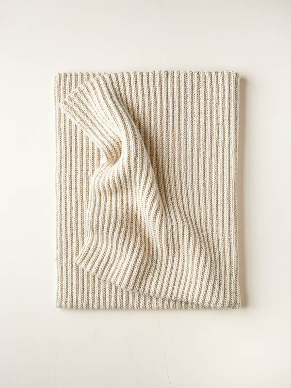 No-Purl Ribbed Blanket | Purl Soho