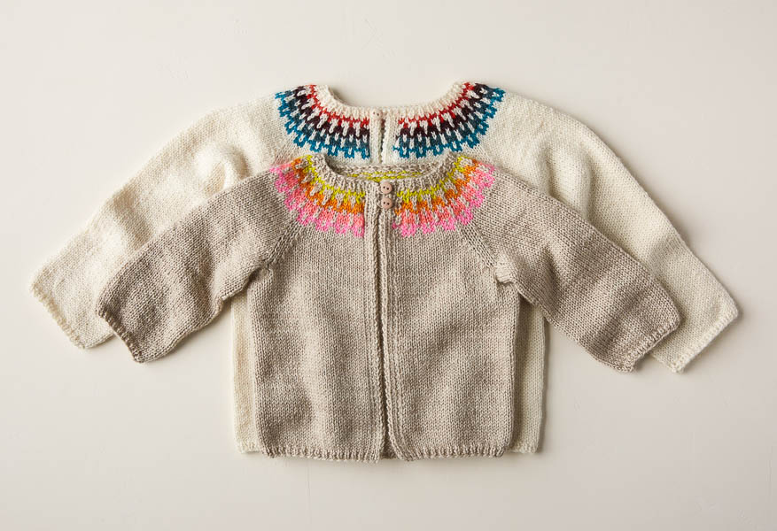 Baby Fair Isle Cardigan In Posy | Purl Soho