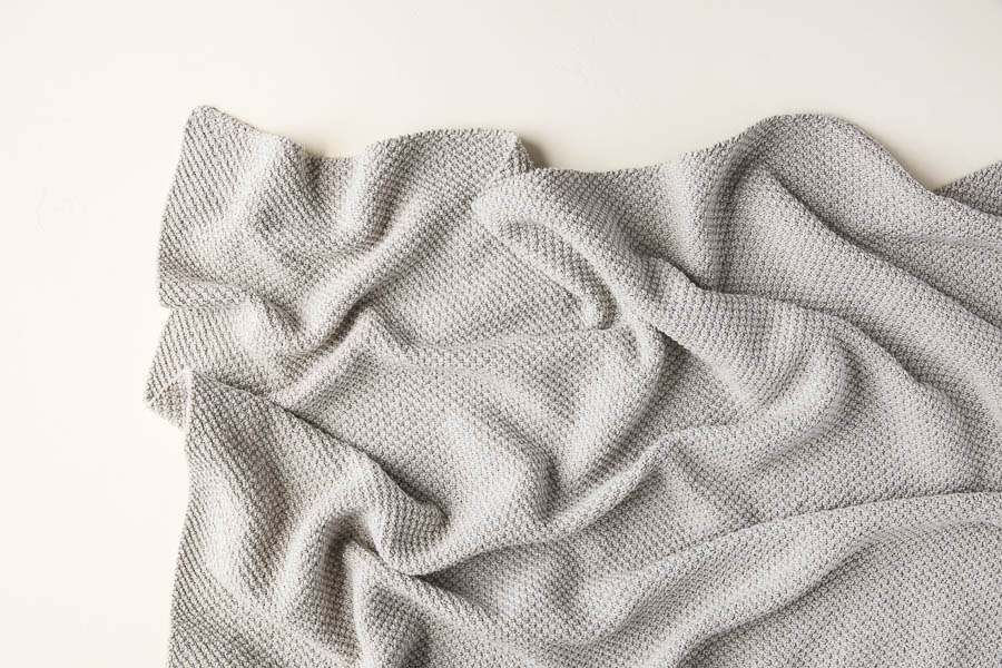 Double Seed Stitch Blanket in Cotton Pure | Purl Soho