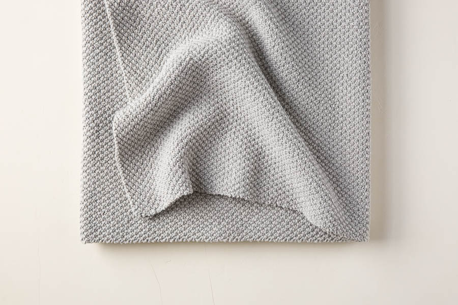 Double Seed Stitch Blanket in Cotton Pure | Purl Soho