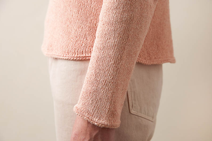 Lightweight Raglan Pullover in Cattail Silk | Purl Soho