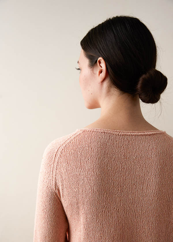 Lightweight Raglan Pullover in Cattail Silk | Purl Soho