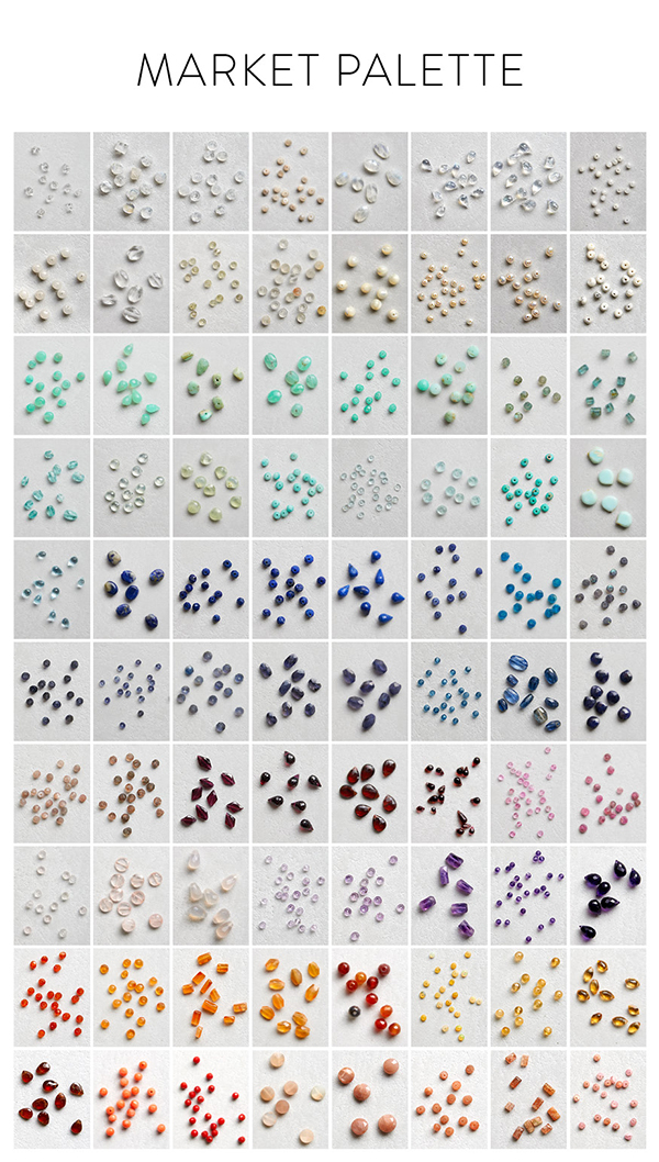 Floating Gemstones Necklace | Purl Soho