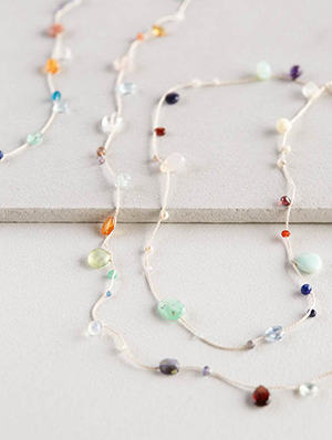 Floating Gemstones Necklace | Purl Soho