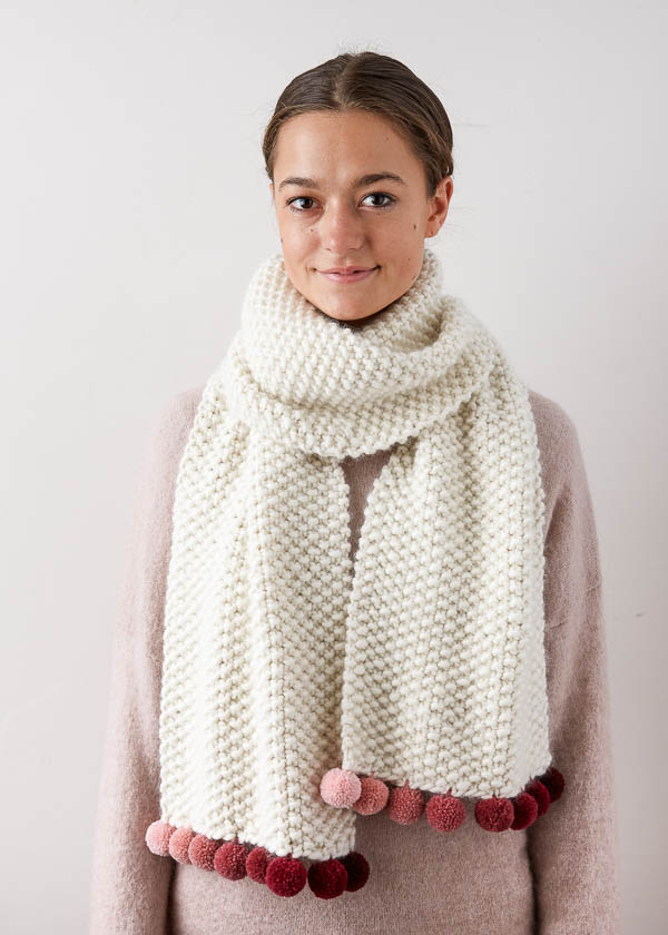 Pom Pom Trim Scarf | Purl Soho