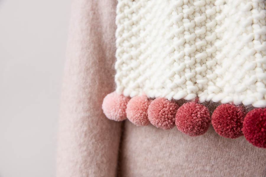 Pom Pom Trim Scarf | Purl Soho