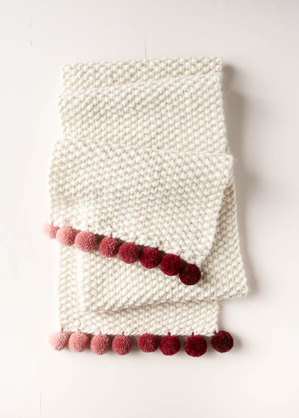 Pom Pom Trim Scarf | Purl Soho