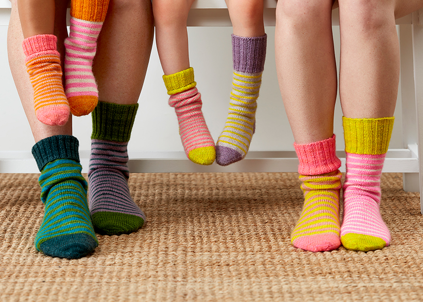 Stripey Socks For Cri Du Chat Awareness | Purl Soho