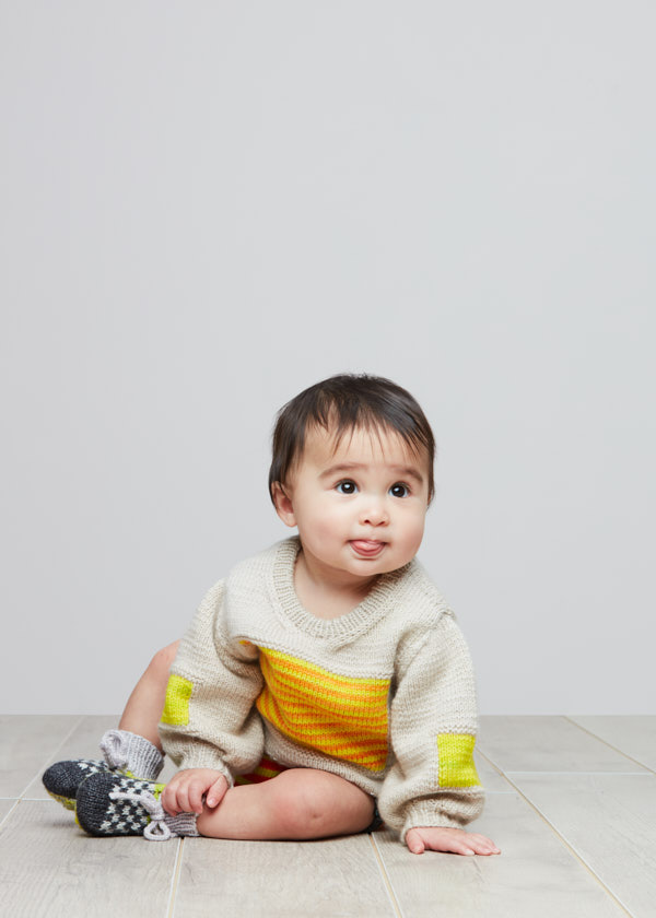 DEGEN For Purl Soho: City Block Sweater + Vintage Taxi Booties | Purl Soho