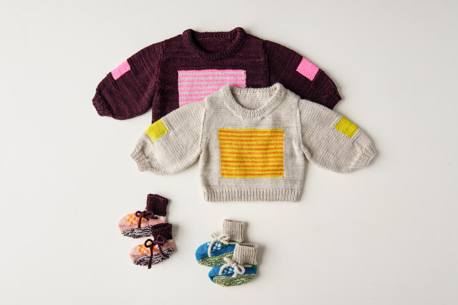 DEGEN For Purl Soho: City Block Sweater + Vintage Taxi Booties | Purl Soho