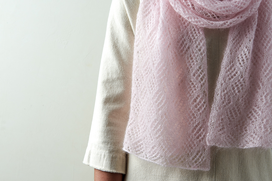 Checkerboard Lace Scarf In Tussock | Purl Soho
