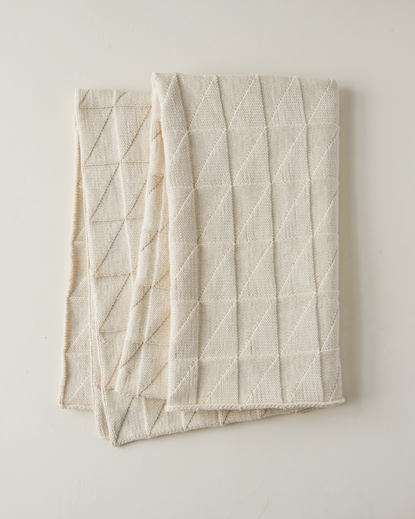 Embossed Triangles Blanket | Purl Soho