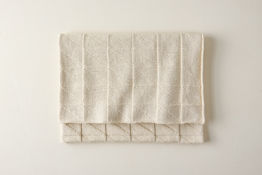 Embossed Triangles Blanket | Purl Soho