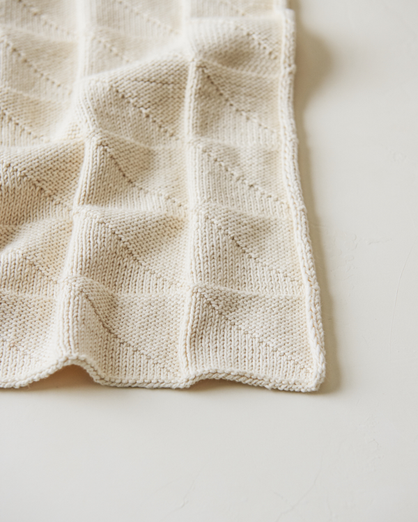 Embossed Triangles Blanket | Purl Soho