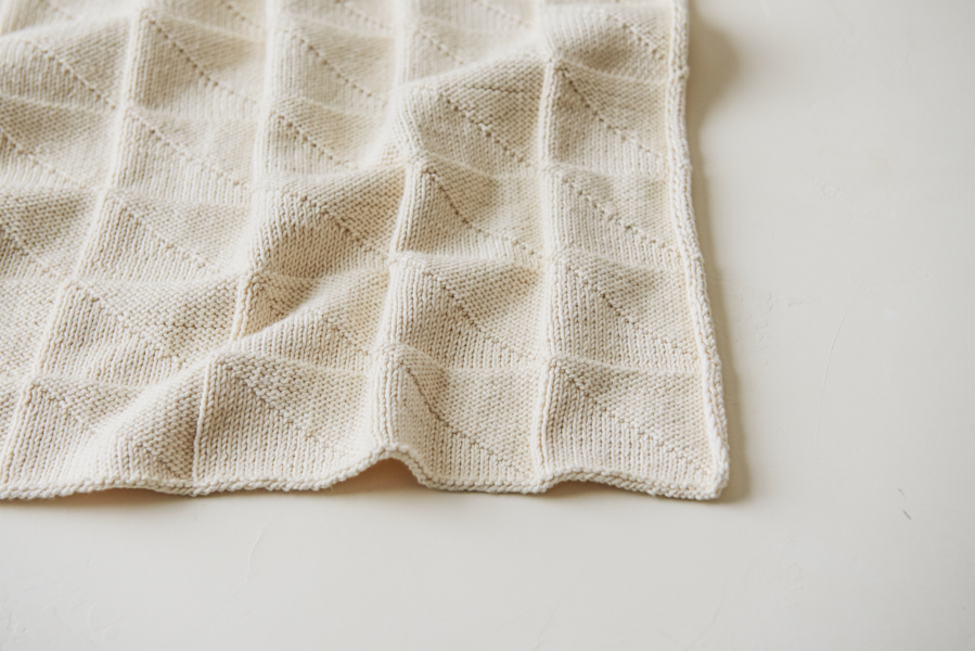 Embossed Triangles Blanket | Purl Soho