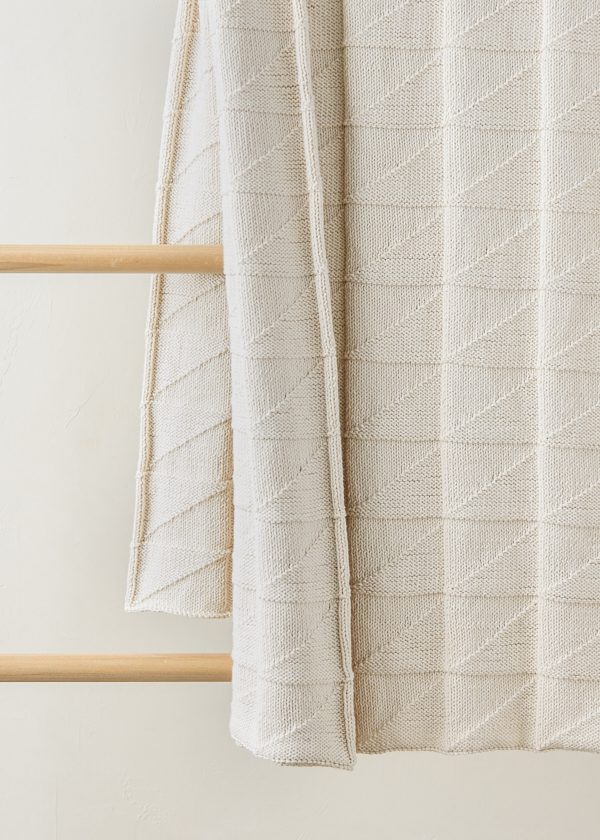 Embossed Triangles Blanket | Purl Soho