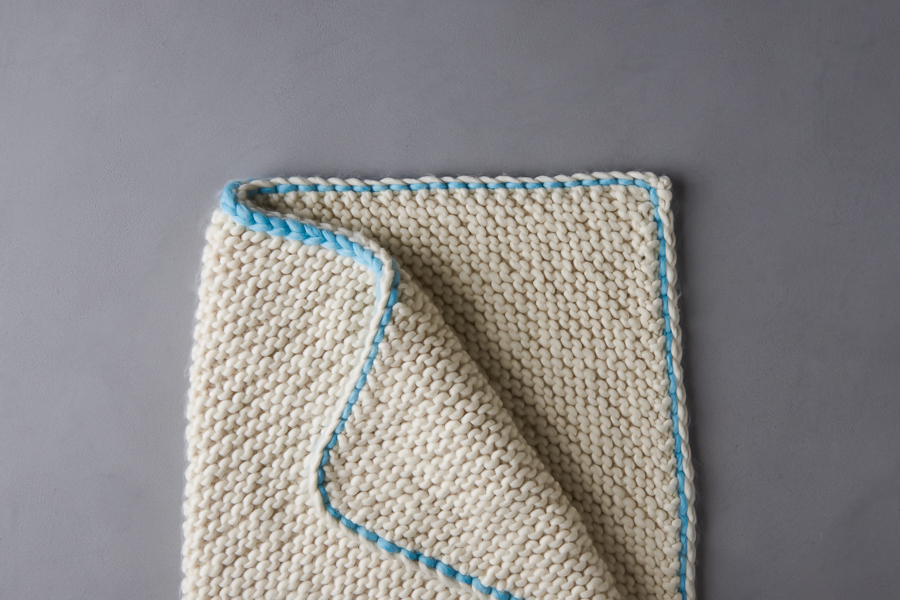 Bordered Bias Blanket | Purl Soho