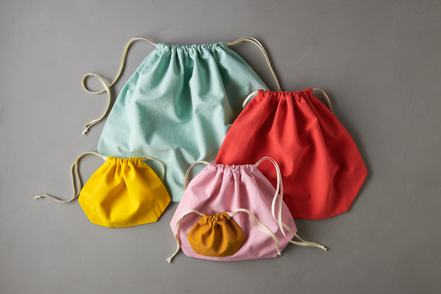 Easy Drawstring Bags in Spectrum Cotton | Purl Soho