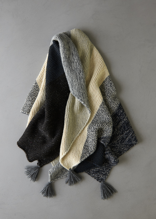 Rectangular Colorblock Bias Blanket In New Yarns + Colors | Purl Soho