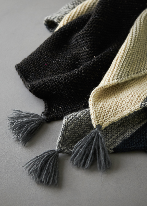 Rectangular Colorblock Bias Blanket In New Yarns + Colors | Purl Soho