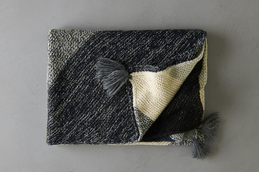 Rectangular Colorblock Bias Blanket In New Yarns + Colors | Purl Soho