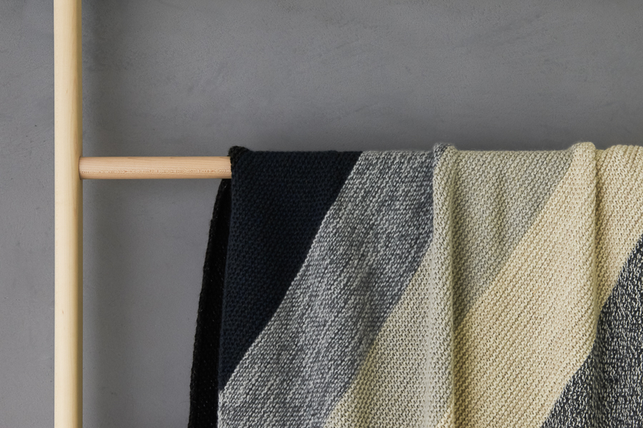 Rectangular Colorblock Bias Blanket In New Yarns + Colors | Purl Soho