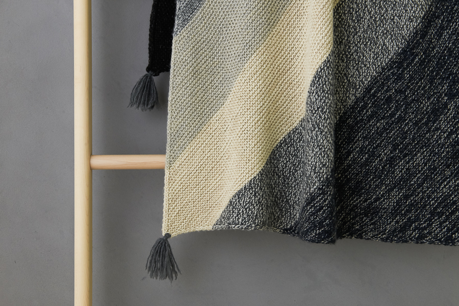Rectangular Colorblock Bias Blanket In New Yarns + Colors | Purl Soho