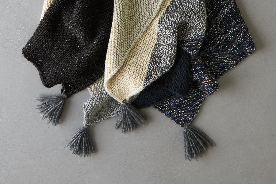 Rectangular Colorblock Bias Blanket In New Yarns + Colors | Purl Soho