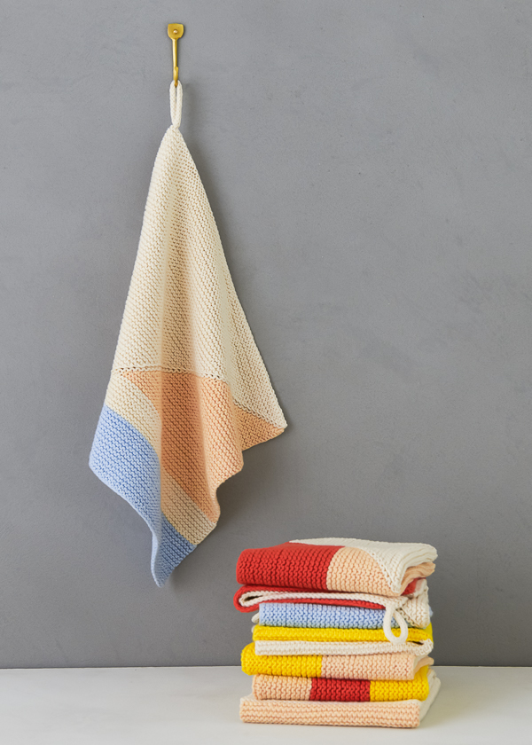 Colorful Half + Half Washcloths | Purl Soho