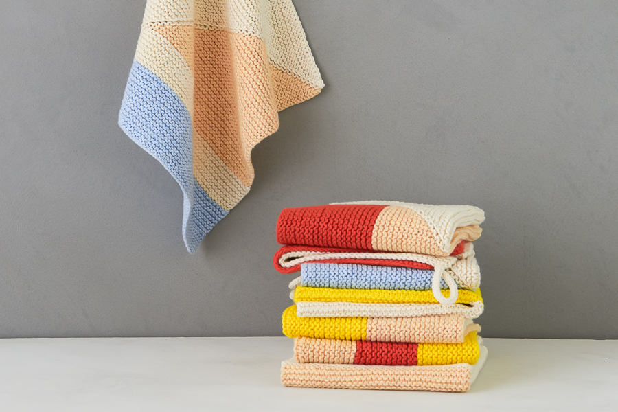 Colorful Half + Half Washcloths | Purl Soho