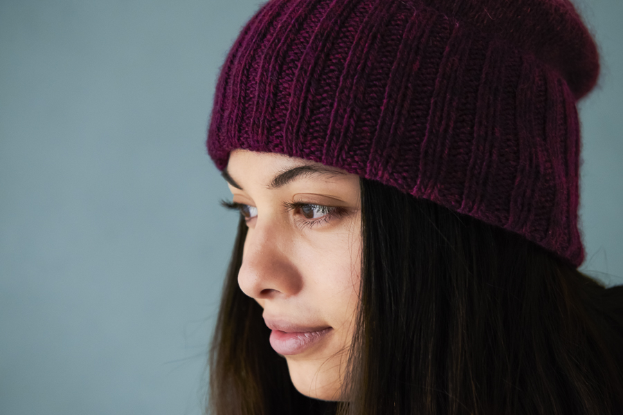 Simple Pleasures Hat In Line Weight + Tussock | Purl Soho