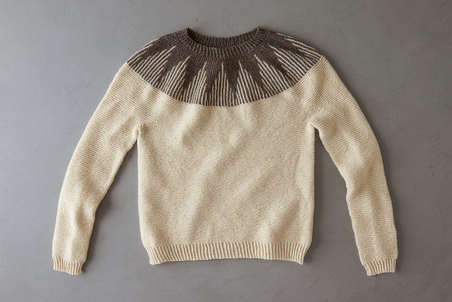 Ainur Berkimbayeva For Purl Soho: Thistle Yoke Pullover | Purl Soho