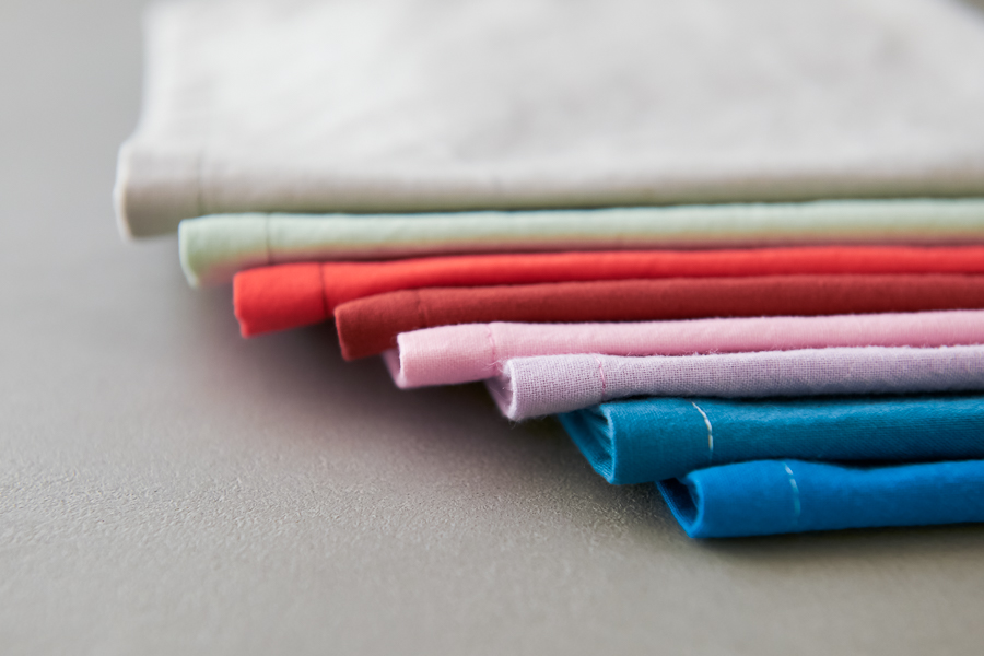 Classic Mitered Corner Napkins In Spectrum Cotton | Purl Soho