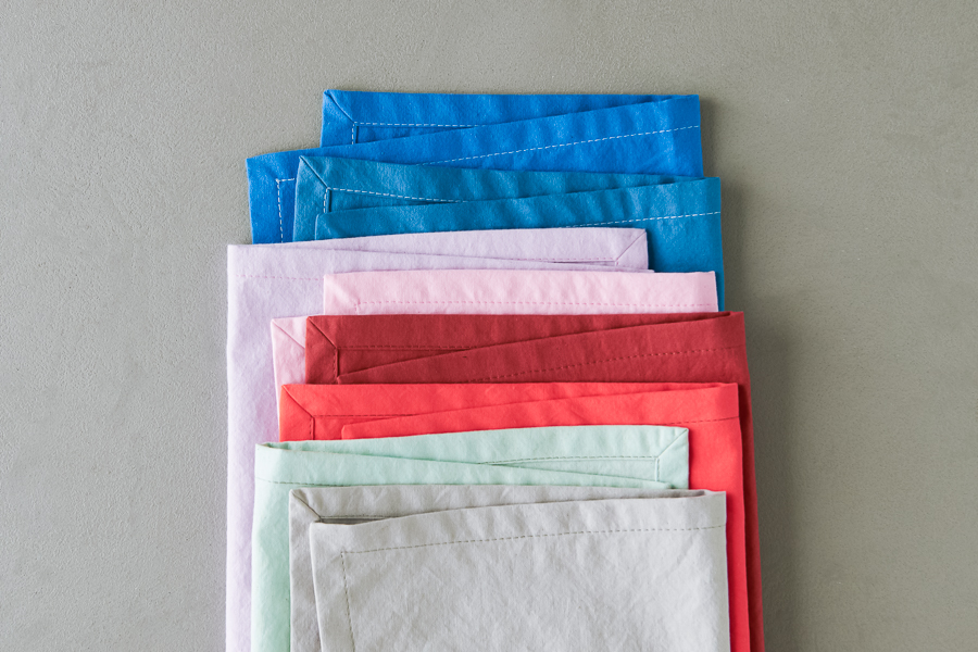 Classic Mitered Corner Napkins In Spectrum Cotton | Purl Soho