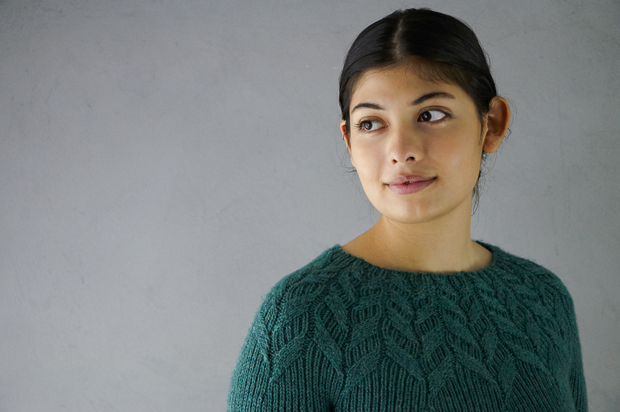 Ainur Berkimbayeva For Purl Soho: Laurel Leaf Pullover | Purl Soho
